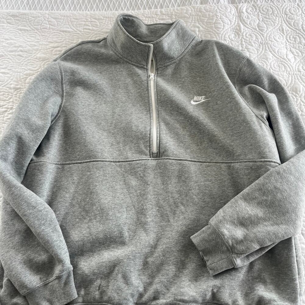 Nike Gray Quarter Zip Sweatshirt Pullover men’s xxl
